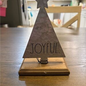 JOYFUL Metal Tree Holiday Décor - Rae Dunn- NWT